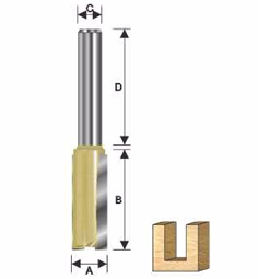 ARDEN ROUTER BIT STRAIGHT 5 X 12 X 8MM