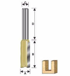 ARDEN ROUTER BIT STRAIGHT 30 X 6MM