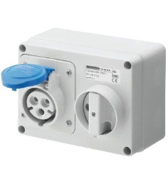 GEWISS IND SOCKET 32AMP 3 PIN INTER