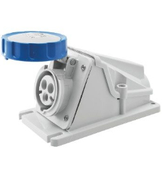 GEWISS IND SOCKET 32 AMP 3 PIN 220V IP67 WALL MOUNTED