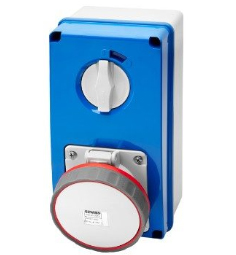 GEWISS INTERLOCK SOCKET OUTLET 63A 5P 