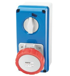 GEWISS IND SOCKET 16 AMP 5 PIN INTERLCKD TYPE IP67 SWITCH TYPE