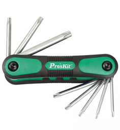 PROSKIT FOLDING STAR KEY WRENCH SET 8PCS