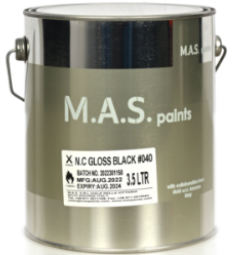 MAS NC GLOSS BLACK 3.5LTR #040