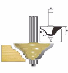 ARDEN ROUTER BIT THUMB MOULDW/BEARING 12X6.35X22.2MM