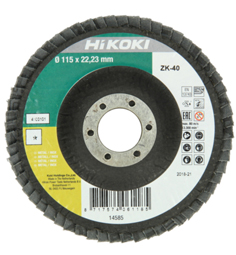 HIK FLAP DISC  115X22.23 #100 FLAT ALUMINA-OXIDE METAL