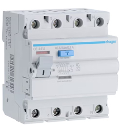 ELCB 40A 4P 100MA HAGER