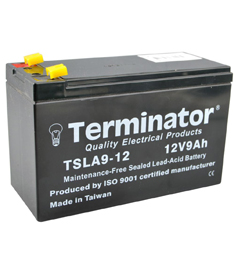 BATTERY 12V-9AH TERMINATOR     