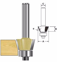 ARDEN ROUTER BIT BEVEL TRIM CUTTER 19X10X8MM