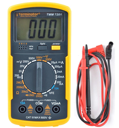 TERMINATOR DIGITAL MULTIMETER DIODE&HFE 