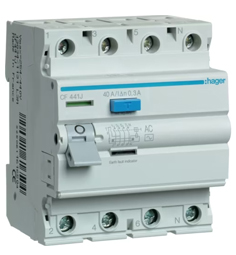 ELCB 40A 4P 300MA HAGER