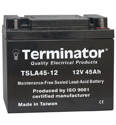 BATTERY 12V-45AH TERMINATOR  