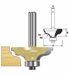 ARDEN ROUTER BIT OGEE FILET CUTTER 34.9