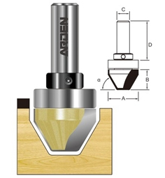 ARDEN ROUTER BIT ROUND NOSE CUTTER 12X16X6MM