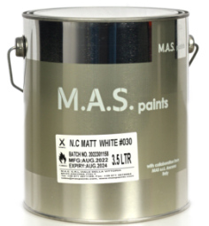 MAS NC AUTO MATT WHITE 3.5LTR