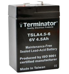 BATTERY 6V-4.5AH TERMINATOR