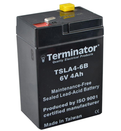 BATTERY 6V-4AH TERMINATOR  