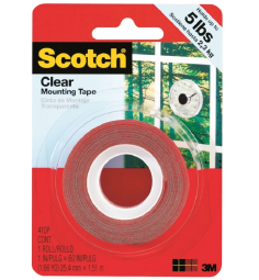 3M MOUNTING TAPE CLEAR 1