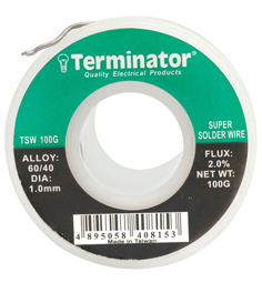 TERMINATOR SOLDERING WIRE 60/40 100G