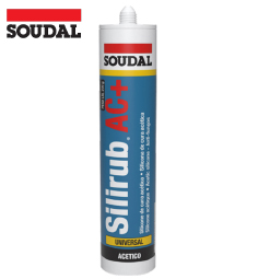 SOUDAL SILIRUB AC+ BLACK 280ML      