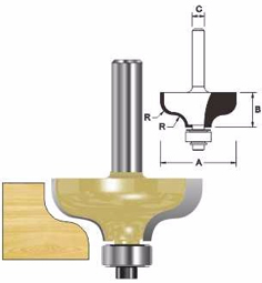 ARDEN ROUTER BIT ROMAN OGEE CUTTER 38.1X17.5X6MM