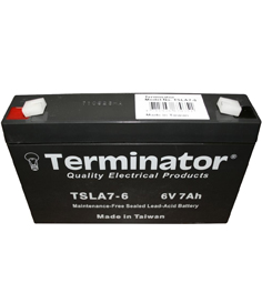 BATTERY 6V-7AH TERMINATOR   