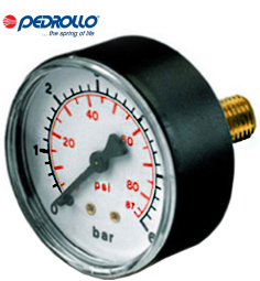 PEDROLLO PRESSURE GAUGE 6 BAR (50MM)