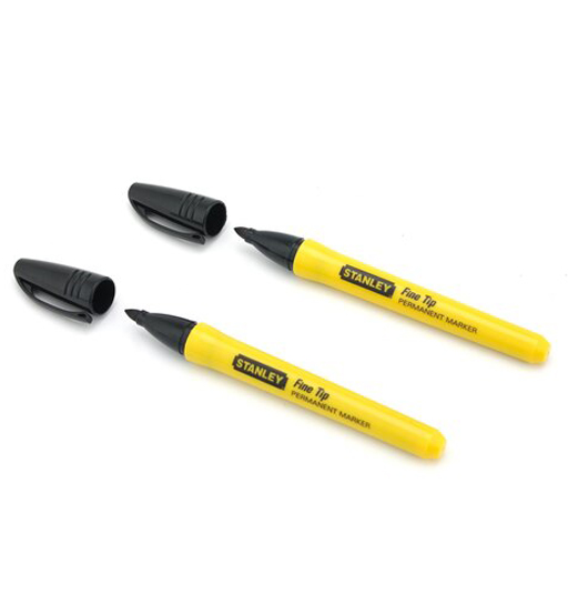 STANLEY FINE TIP BLACK MARKER (2 PC)