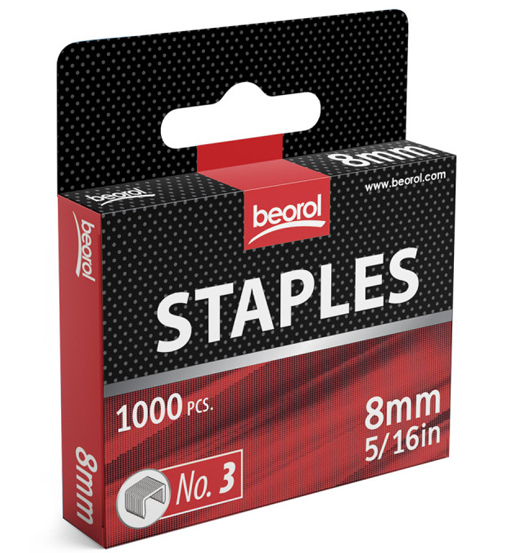 BEOROL STAPLES 8 MM (1000PC/PKT )       