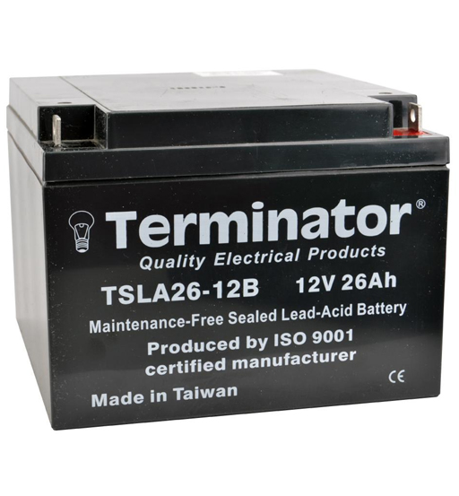 BATTERY 12V-26AH TERMINATOR        