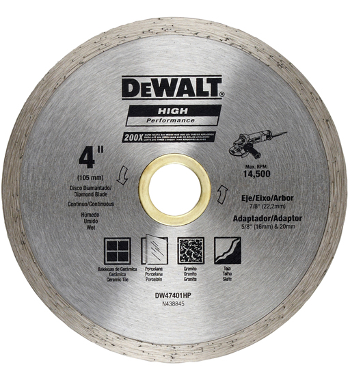 DEWALT DW47401HP CONTINUOUS RIM 100 X 5 X 22MM