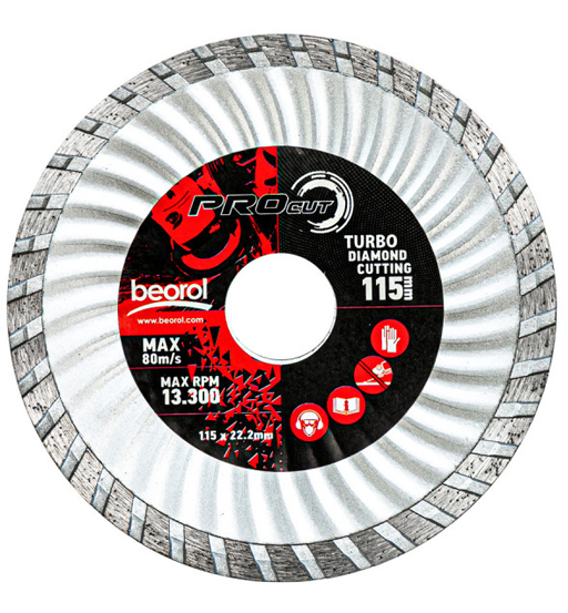 BEOROL DIAMOND CUTTING TURBO DISC 115MM 