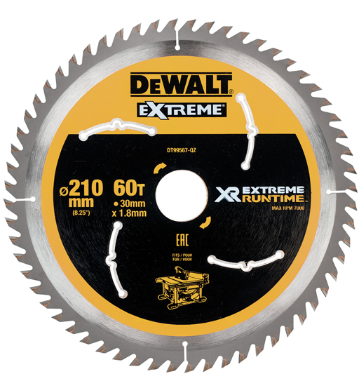 DEWALT CIRCULAR SAW BLADES XR FV 210 X 30MM 60T