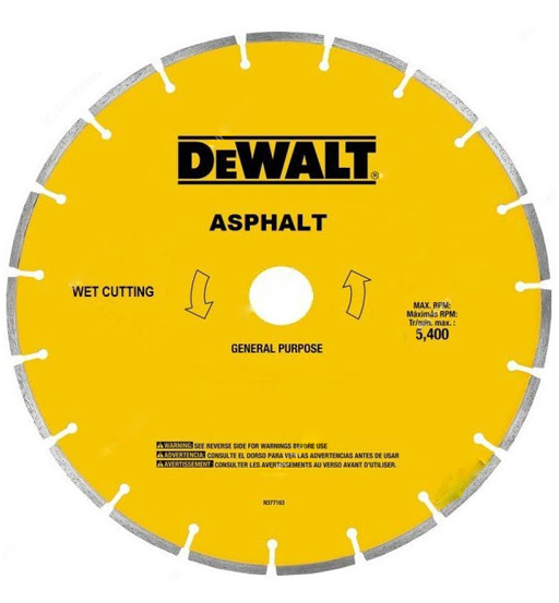 DEWALT ASPHALT CUTTING DIAMOND BLADE,DX3514,354MM