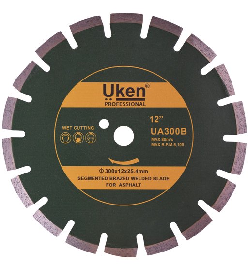 UKEN DIAMOND BLADE 300MM FOR ASPHALT