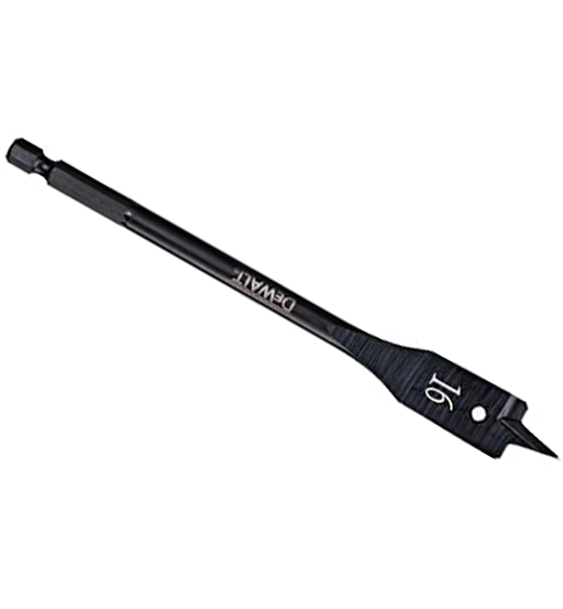 DEWALT SHOCKPROOF FLATWOOD DRILL BIT,16mm x 5.98