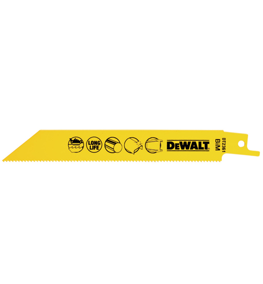 DEWALT RECIPROCATING BLADES – BI METAL FOR FAST CUTTING 152MM (PACK OF 5PCS)