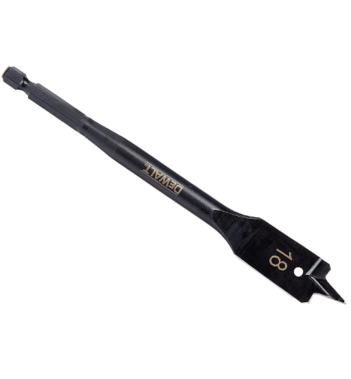 DEWALT SHOCKPROOF FLATWOOD DRILL BIT,18mm x 5.98