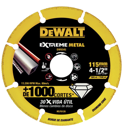 DEWALT EXTREME CUTOFF WHEEL 115 X 22.23 X 1.3