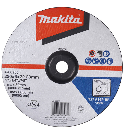 MAKITA GRINDING WHEEL 230X6X22MM A36P