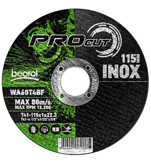 BEOROL CUTTING DISC S/STEEL 4.5