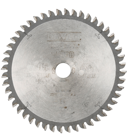 DW CIR-SAW BLADE 165X48X20XS40 TCG