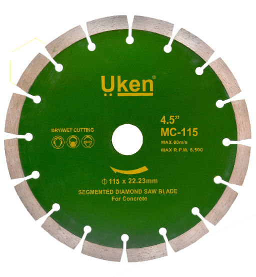 UKEN DIAMOND BLADE CONCRETE CUTTING 115 MM-MC-115