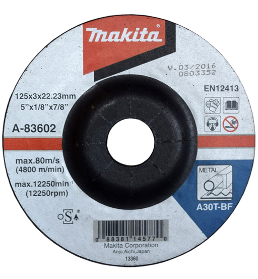 MAKITA CUT-OFF WHEEL 125X3X22MM(for steel)