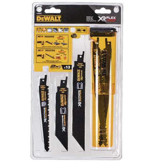 DEWALT 13PC XR RECIP BLADE SET 203MM