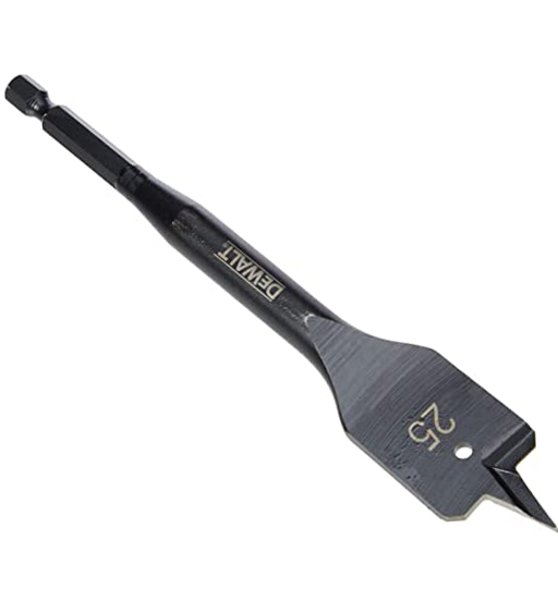 DEWALT SHOCKPROOF FLATWOOD DRILL BIT,25mm x 5.98