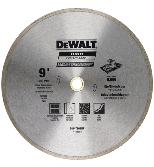 DEWALT DW47901HP CONTINUOUS RIM 230 X 5 X 22MM