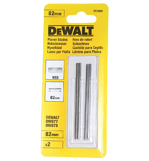 DEWALT HSS REVERSIBLE PLANER BLADES 82MM X 2