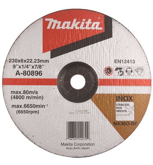 MAKITA GRINDING WHEEL 230MM FOR STAINLESS STEEL