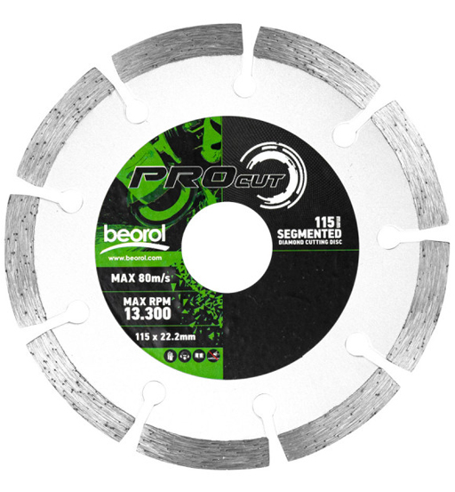 BEOROL DIAMOND SEGMENT CUTTING DISC 115M